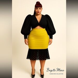Black Plus Size 2pc Set